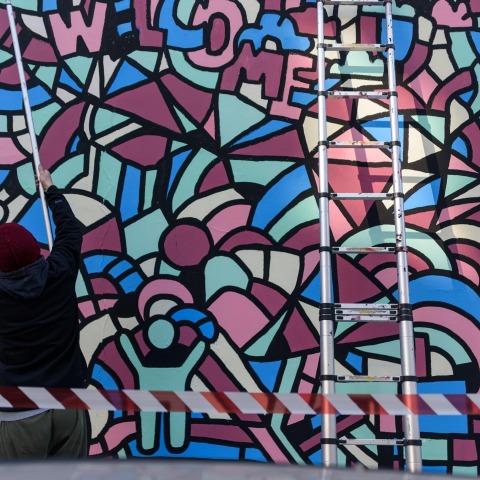 Έργο του street artist Soteur 