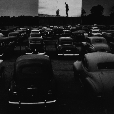 Drive-in σινεμά στο Λονγκ Άιλαντ της Νέας Υόρκης τη δεκαετία του '50