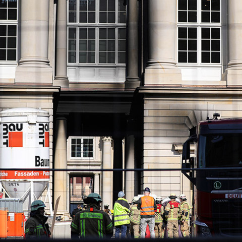 Aνάκτορο του Βερολίνου - Φωτιά