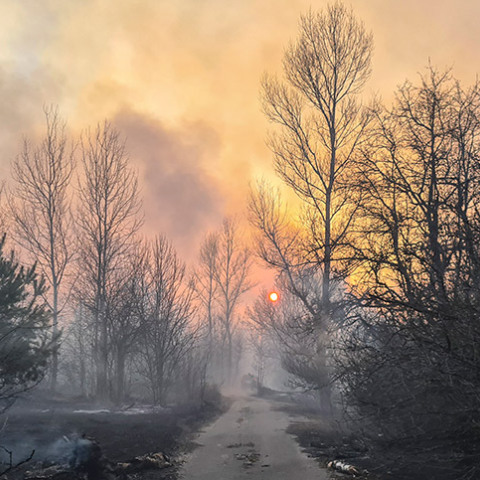 Φωτιά στην περιοχή του Τσερνόμπιλ