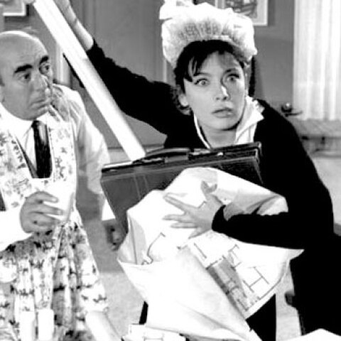 Διονύσης Παπαγιαννόπουλος - Τζένη Καρέζη στην ταινία «Δεσποινίς Διευθυντής»