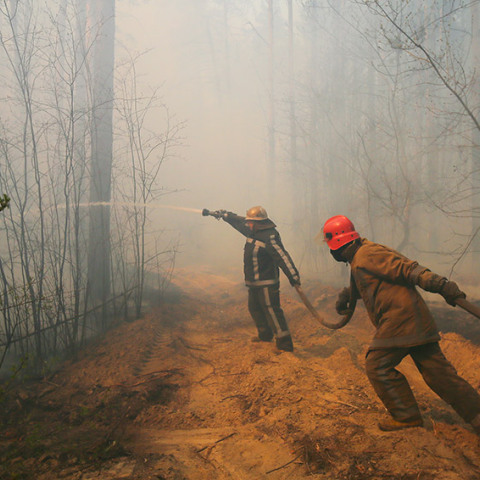 Πυρκαγιά κοντά στο Τσερνόμπιλ