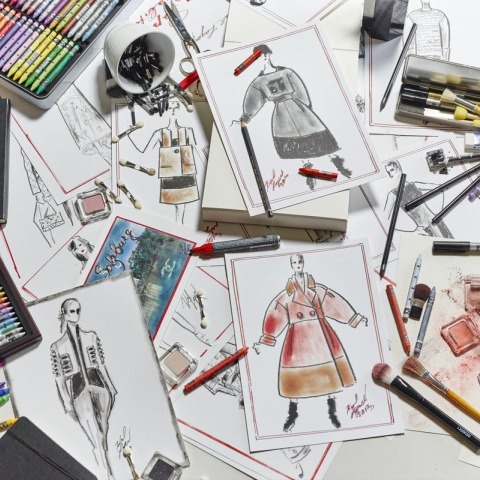 Σκίτσα του Karl Lagerfeld