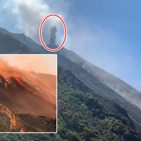 Δεύτερη έκρηξη μέσα στον Απρίλιο για το ηφαίστειο Στρόμπολι στην Ιταλία