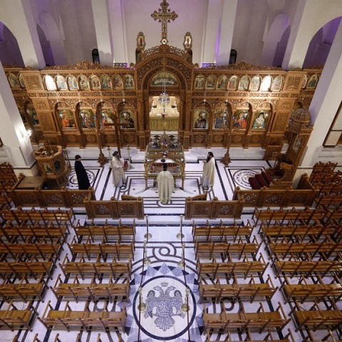 Άδεια εκκλησία - Φωτογραφία Αρχείου