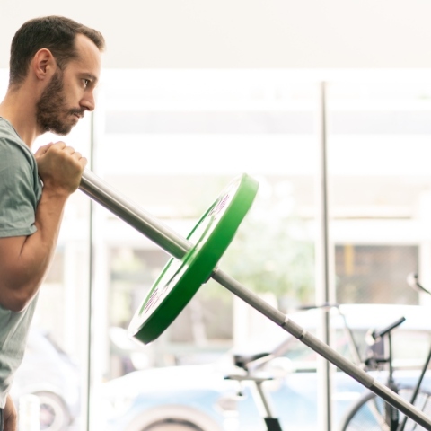 Ο Νικόλας Νάνος στο γυμναστήριό του Beyond Athens