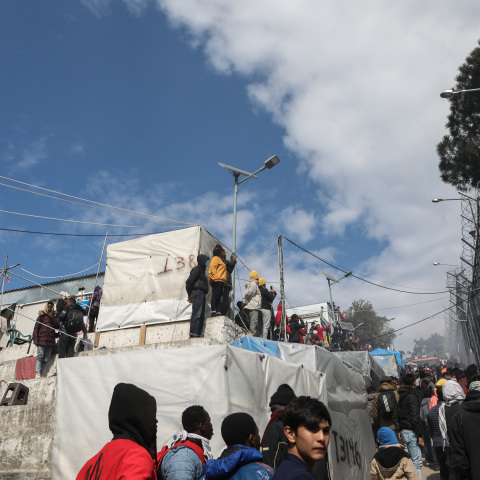 Μόρια: Διαδήλωση για τη σύλληψη του δολοφόνου του 16χρονου Αφγανού 