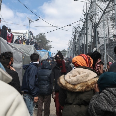 Κέντρο υποδοχής και ταυτοποίησης της Μόρια-Φωτογραφία Αρχείου