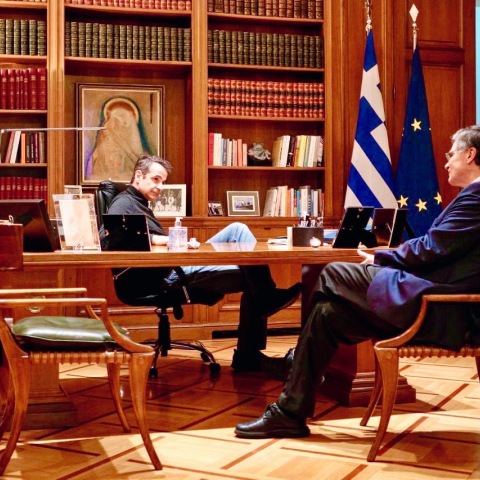 Κυριάκος Μητσοτάκης - Σωτήρης Τσιόδρας 