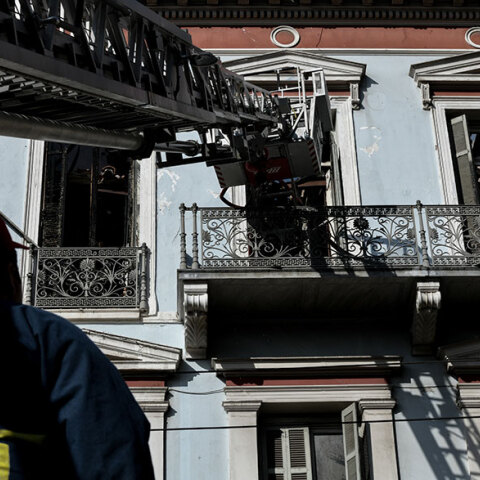 Φωτιά στη Σταδίου