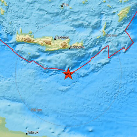 Το επίκεντρο της δόνησης © emsc-csem.org
