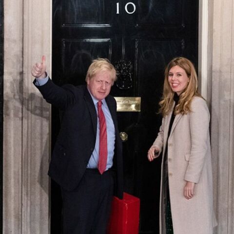 Μπόρις Τζόνσον και Κάρι Σίμοντς 