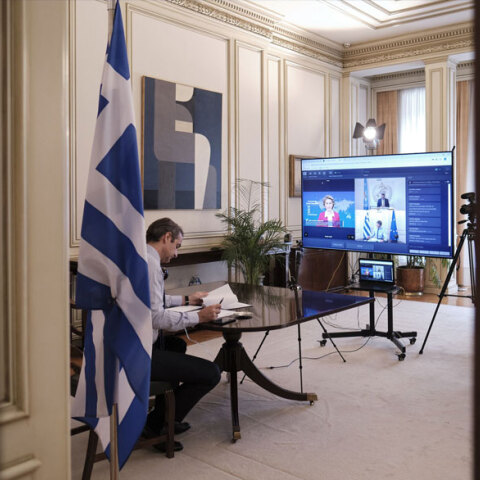 Να κηρυχθεί παγκόσμιο δημόσιο αγαθό το εμβόλιο για τον κορωνοϊό, το μήνυμα Μητσοτάκη στη διάσκεψη δωρητών του Π.Ο.Υ