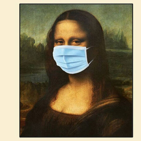 Η «Μόνα Λίζα» με μάσκα πρωταγωνιστεί στο νέο σκίτσο του Αρκά για τον κορωνοϊό