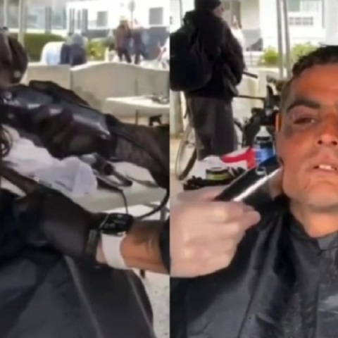 Το makeover ενός αστέγου που τον έκανε άλλο άνθρωπο