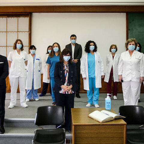 Στο νοσοκομείο «Ευαγγελισμός» η Κατερίνα Σακελλαροπούλου