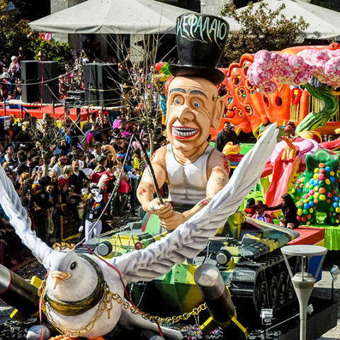 Στιγμιότυπο από το καρναβάλι της Πάτρας