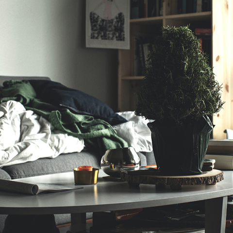 ακατάστατο σαλόνι