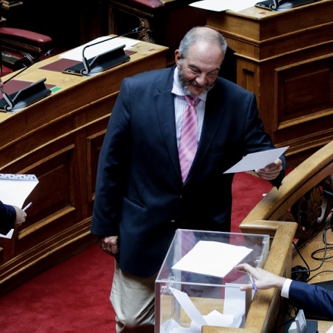 Ο Κώστας Καραμανλής στη Βουλή