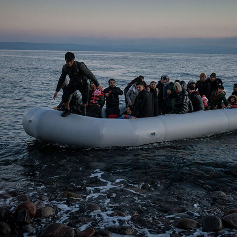 Λέσβος, μετανάστες