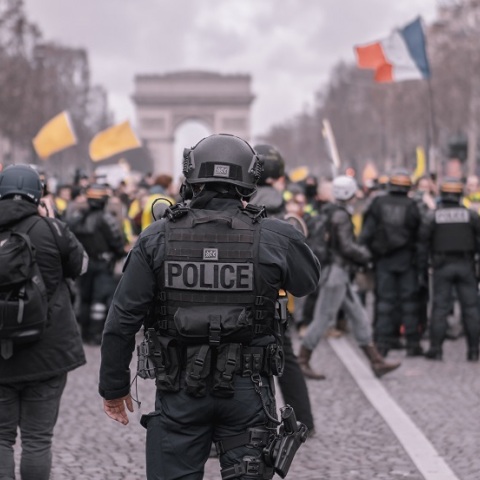 Αστυνομία σε διαδήλωση στη Γαλλία
