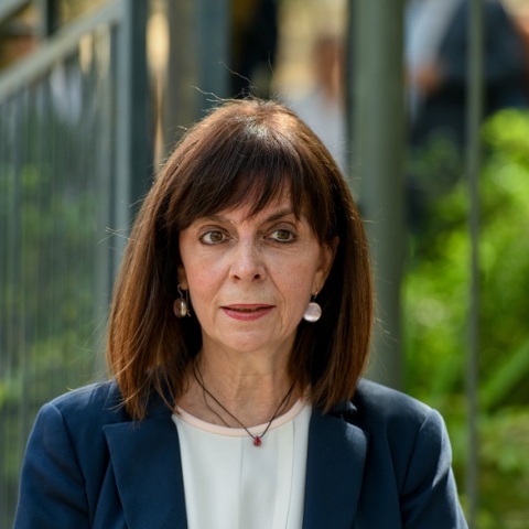 Η Πρόεδρος της Δημοκρατίας, Κατερίνα Σακελλαροπούλου στην Ακρόπολη