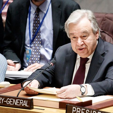 Ο γενικός γραμματέας του ΟΗΕ Αντόνιο Γκουτέρες