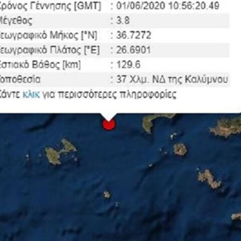 Σεισμός στην Κάλυμνο 