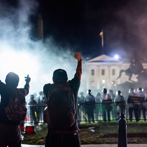 Λευκός Οίκος, διαδηλωτές 