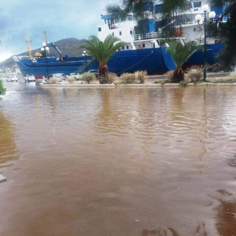 Σε κατάσταση έκτακτης ανάγκης κηρύχθηκε η Λέρος μετά την κακοκαιρία/