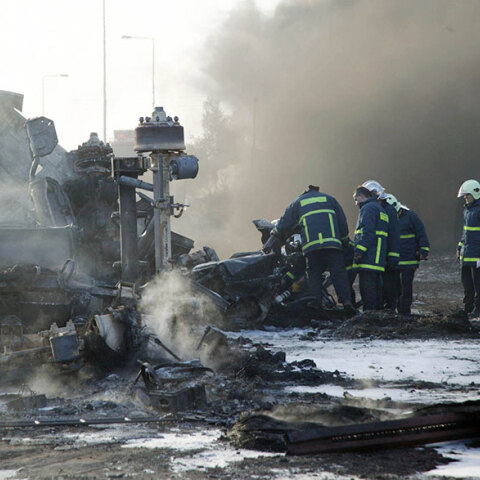 Φωτιά σε βυτιοφόρο όχημα στην Εθνική Οδό - Αρχείου 