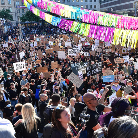 Σουηδία - Διαδηλώσεις για τη δολοφονία του Τζορτζ Φλόιντ 