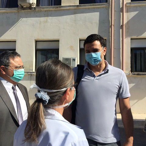 ΕΠΙΣΚΕΨΗ ΤΟΥ ΥΠ. ΥΓΕΙΑΣ ΒΑΣ. ΚΙΚΙΛΙΑ ΣΤΗΝ ΣΑΜΟ 