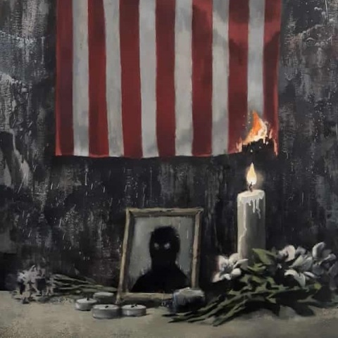 Εμπνευσμένο από τον τραγικό θάνατο του Τζορτζ Φλόιντ και το κίνημα Black Lives Matter είναι το νέο έργο του αινιγματικού καλλιτέχνη της street art, Banksy 