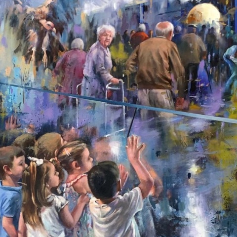 Ένας πίνακας για τις γιαγιάδες και τους παππούδες που έχασαν τη μάχη με τον κορωνοϊό, έργο του ισπανού καλλιτέχνη Juan Lucena, κάνει τον γύρο του κόσμου και συγκινεί