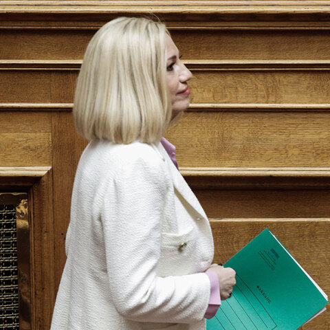 Η Φώφη Γεννηματά στη Βουλή