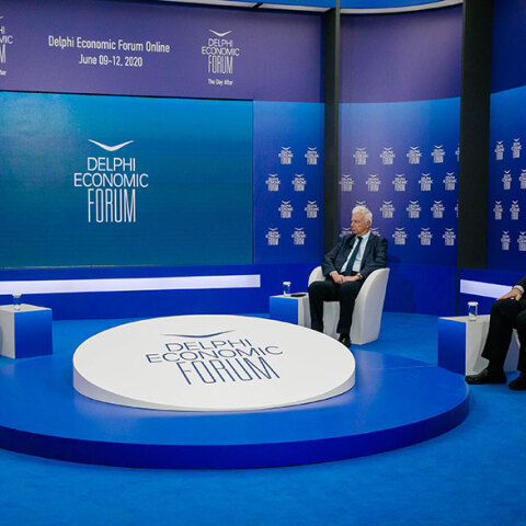 Παναγιώτης Πικραμένος και Ευάγγελος Βενιζέλος αντάλλαξαν απόψεις για τη Δικαιοσύνη στο 5ο Οικονομικό Φόρουμ των Δελφών