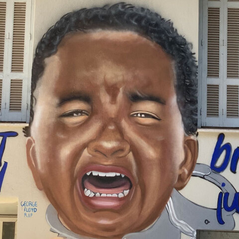 Γκράφιτι για τον Τζορτζ Φλόιντ 