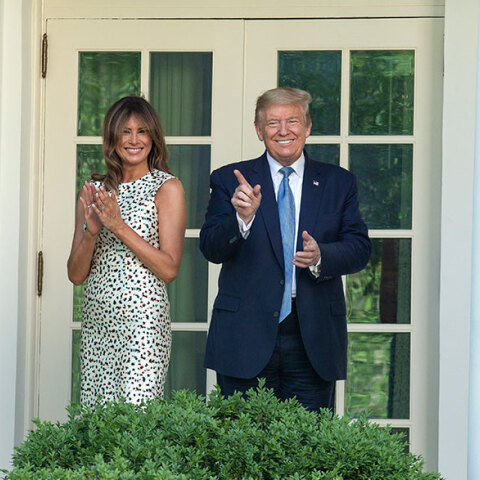 Το προεδρικό ζεύγος των ΗΠΑ: Μελάνια και Ντόναλντ Τραμπ