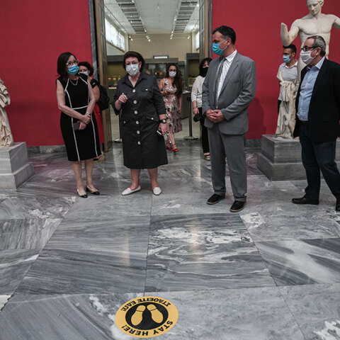 Στο Αρχαιολογικό Μουσείο η Λίνα Μενδώνη