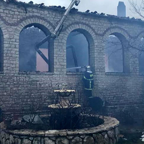 Φωτιά στο Μοναστήρι της Βαρνάκοβας