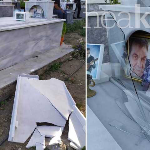 Φονικό στα Ανώγεια: Καταστροφές στον τάφο του Λευτέρη Καλομοίρη προκάλεσαν άγνωστοι
