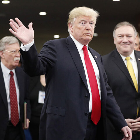 Ντόναλντ Τραμπ, Μάικ Πομπέο και Τζον Μπόλτον