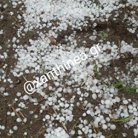 Χαλάζι στην Ξάνθη