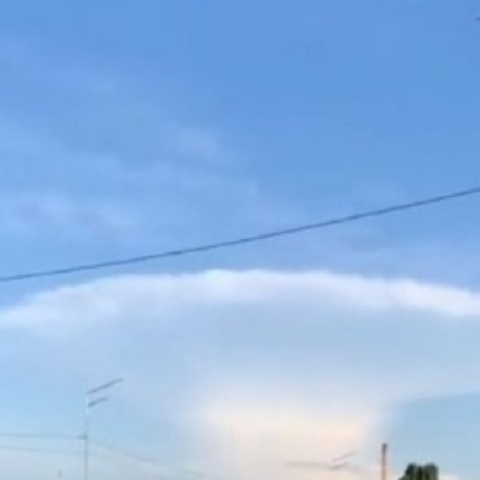 Σύννεφο σαν μανιτάρι στο Κίεβο