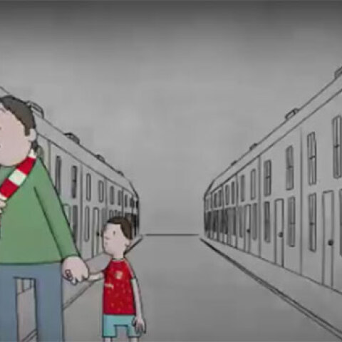 Το εκπληκτικό animation με τον οπαδό της Λίβερπουλ που ήξερε μόνο να περιμένει © ScreenShot