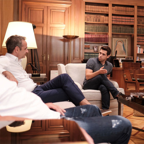 Μητσοτάκης: Συνάντηση με πολίτες που νίκησαν τα ναρκωτικά