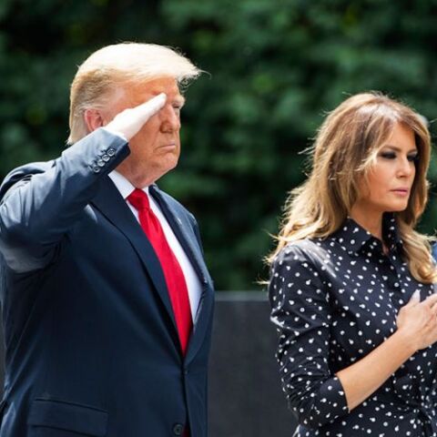 Ντόναλντ και Μελάνια Τραμπ στο Μνημείο των Βετεράνων του πολέμου της Κορέας 
