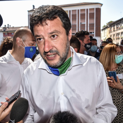 O επικεφαλής της Λέγκα, Ματέο Σαλβίνι