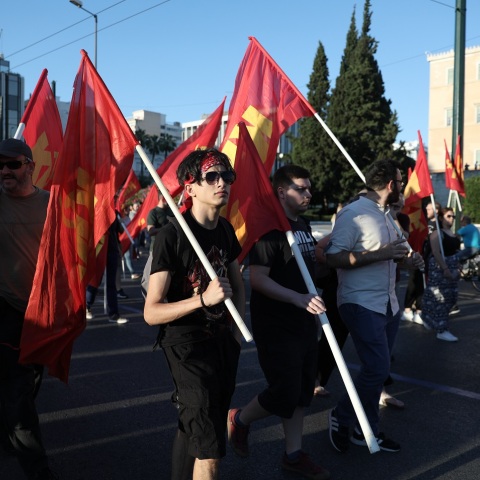 Συγκέντρωση του ΚΚΕ στο Σύνταγμα ενάντια στο νομοσχέδιο για τις διαδηλώσεις